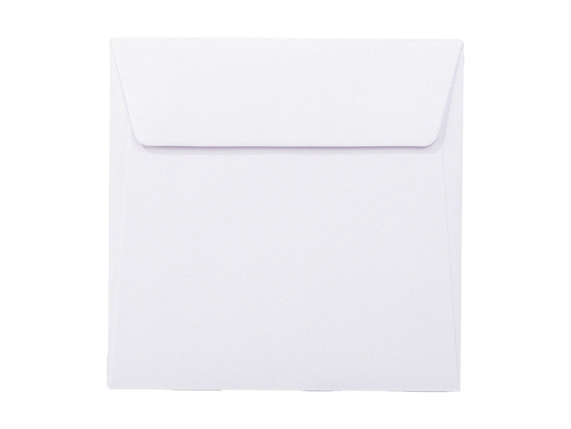Plic Color Alb Pătrat 140x140mm Siliconic 25 Buc/Set - Daco