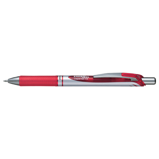 Roller cu Gel EnerGel cu Mecanism 0,7 mm Roșu - Pentel