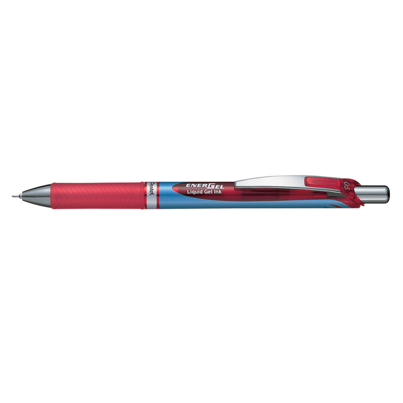 Roller cu Gel EnerGel cu Mecanism 0,5 mm Roșu - Pentel