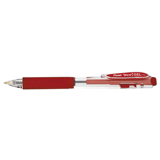 Roller cu Gel Wow! Gel 0,7 mm Roșu - Pentel