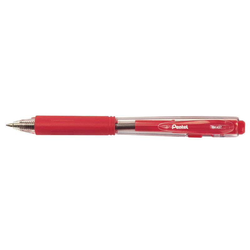 Pix cu Mecanism BK437 0,7 mm Roșu - Pentel