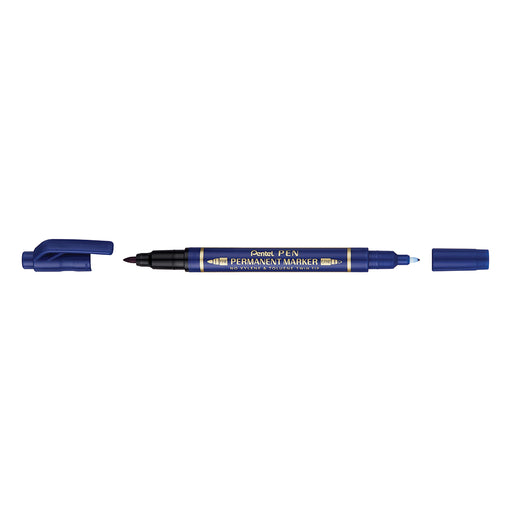 Marker Permanent Twin Tip 0,3/1,2 mm Albastru - Pentel