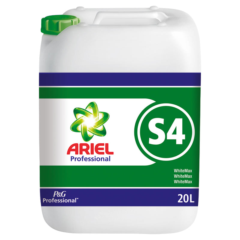 Sistem spalare Ariel Professional lichid 20 l S4 White Max, aditiv albire