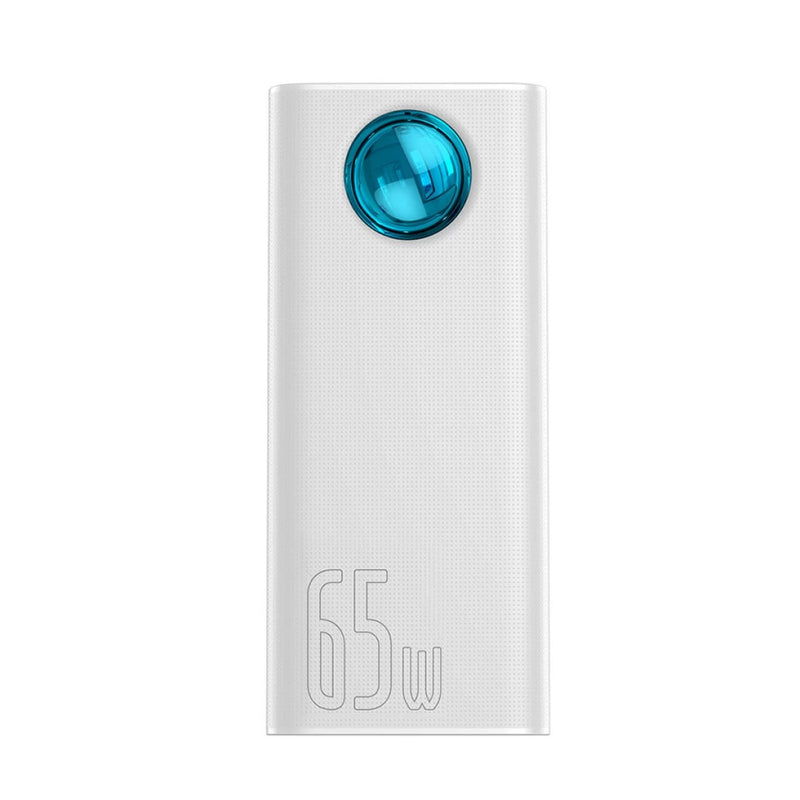 Baterie Externă Amblight 30000mAh 65W Display Digital Alb - Baseus