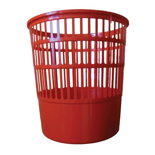 Coș birou Tami perforat 16L roșu