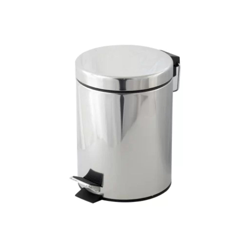 Coș gunoi inox cu pedală 5L, compact, igienic