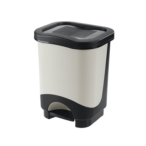 Coș gunoi Idea 24L negru gri cu pedală, plastic