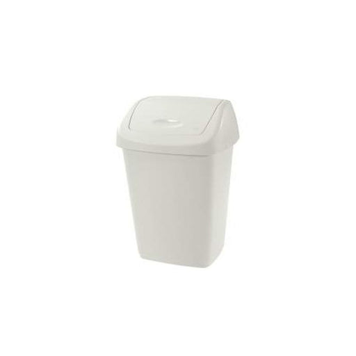 Coș gunoi Aurora 15L crem cu capac batant