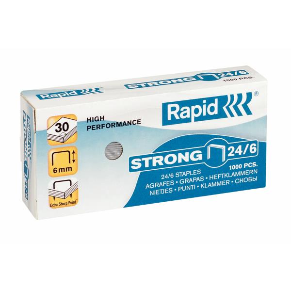 Capse 24/6 Strong 1000 buc/cut Rapid