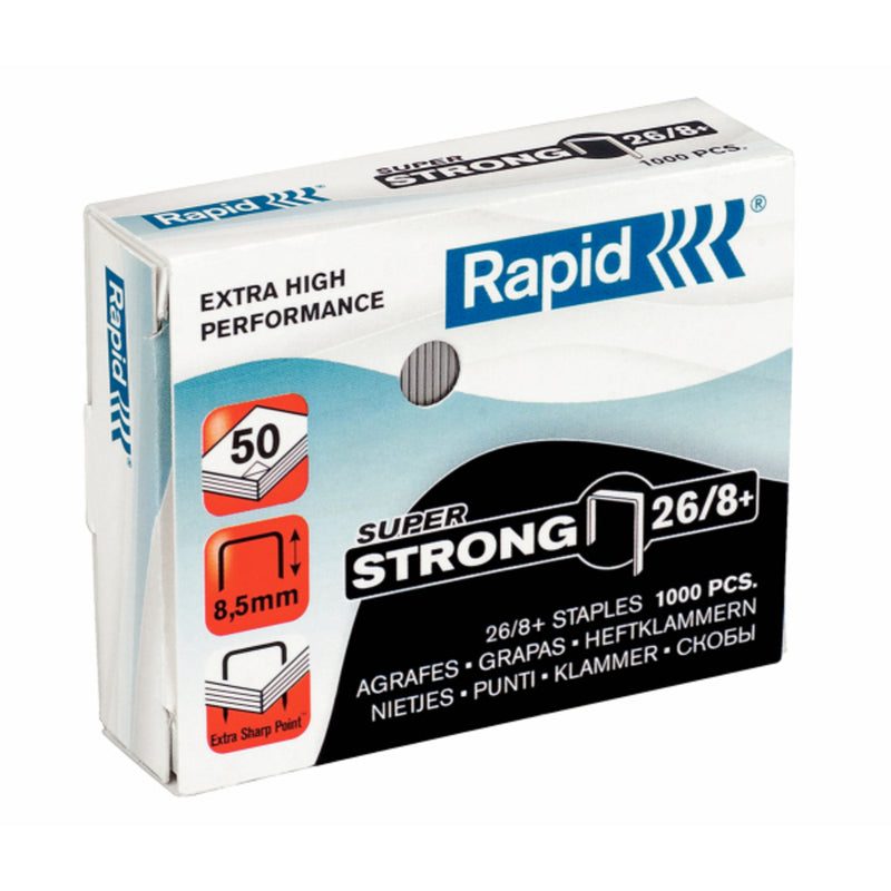Capse 26/8 SuperStrong 1000 buc/cut Rapid