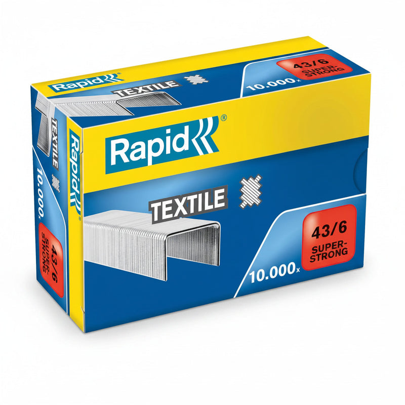 Capse Textile 43/6 Super Strong, 10000 buc/cutie Rapid