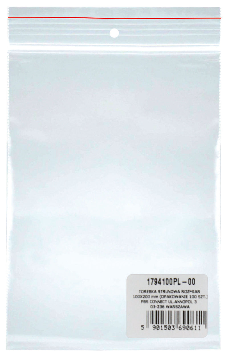 Pungi Plastic cu Fermoar 40x60 mm, 50 microni, 100 buc/set, Raadhuis – Transparente