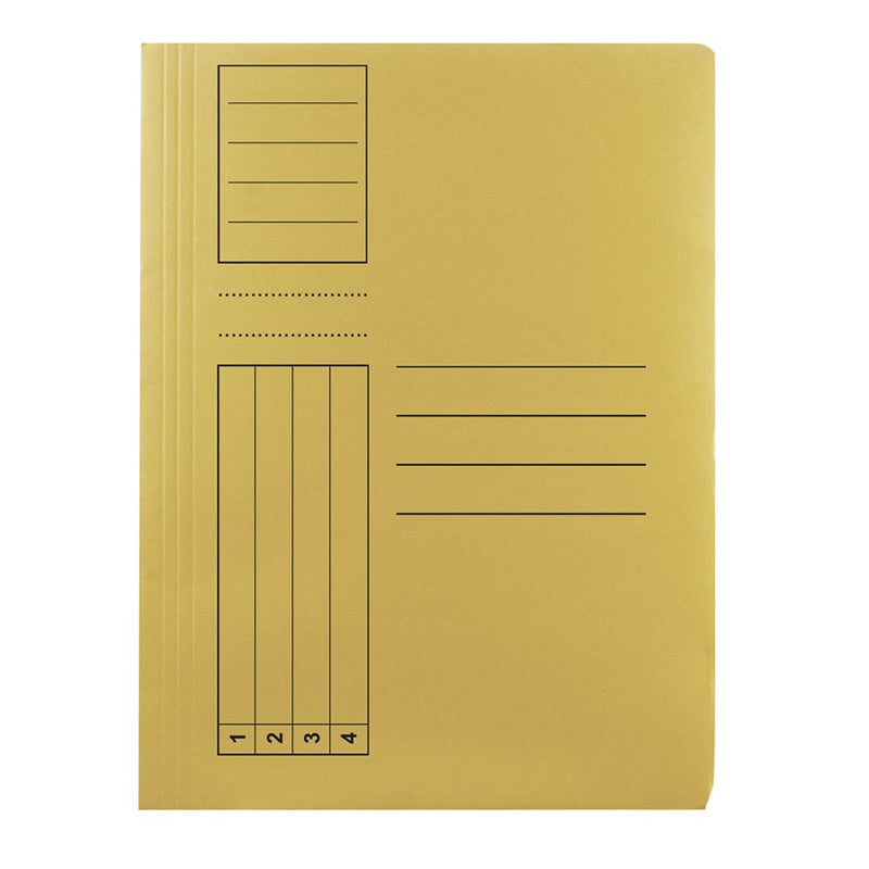 Dosar plic Basic, carton, galben, 10 bucati/set Basic pentru organizarea și arhivarea documentelor