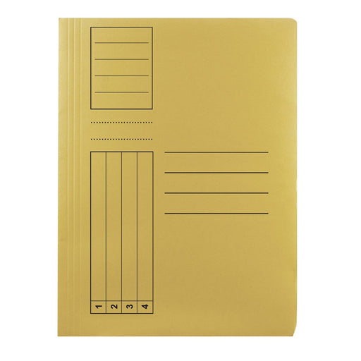 Dosar plic Basic, carton, galben, 10 bucati/set Basic pentru organizarea și arhivarea documentelor