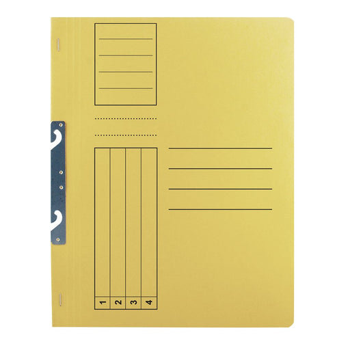 Dosar încopciat 1/1 Basic, carton, galben, 10 bucati/set Basic pentru organizarea și arhivarea documentelor
