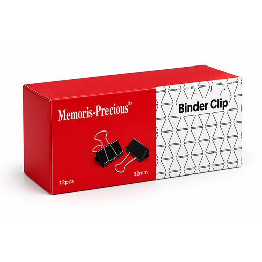 Clipsuri Metalice 32 mm Negre 12 buc - Generic