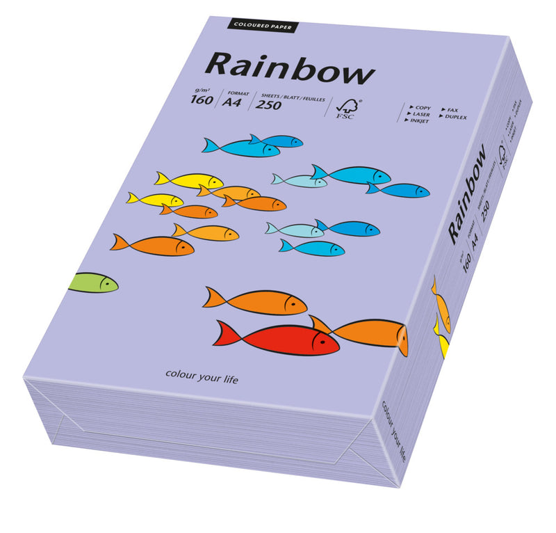 Carton copiator color Violet, Rainbow, format A4, 160g, top 250 coli