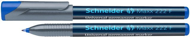 Marker Universal Permanent Maxx 222 F Vârf 0,7 mm Schneider Albastru