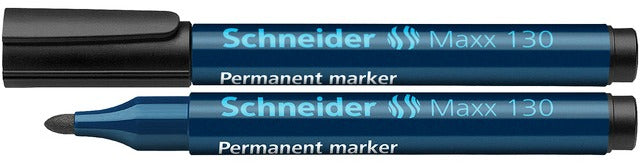 Marker Permanent Maxx 130 Vârf Rotund 1-3 mm Schneider Negru