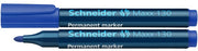 Marker Permanent Maxx 130 Vârf Rotund 1-3 mm Schneider Albastru