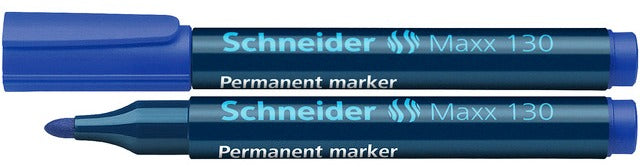Marker Permanent Maxx 130 Vârf Rotund 1-3 mm Schneider Albastru