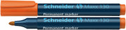 Marker Permanent Maxx 130 Vârf Rotund 1-3 mm Schneider Portocaliu