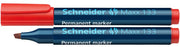 Marker Permanent Maxx 133 Vârf Teșit 1-4 mm Schneider Roșu