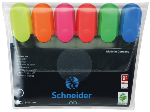 Set Textmarkere Job Vârf Lat 6 Culori Schneider