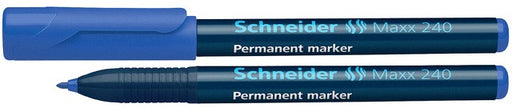 Marker Permanent Maxx 240 Vârf Rotund 1-2 mm Schneider Albastru