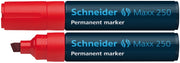 Marker Permanent Maxx 250 Vârf Teșit 2-7 mm Roșu Schneider