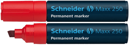 Marker Permanent Maxx 250 Vârf Teșit 2-7 mm Roșu Schneider