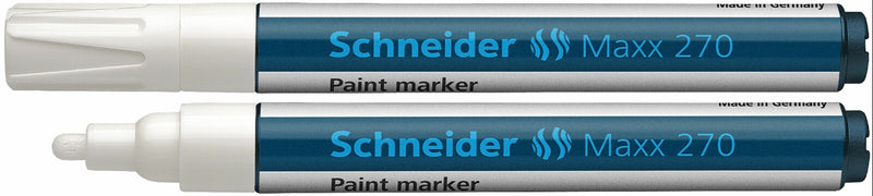 Marker cu Vopsea Maxx 270 Vârf Rotund 1-3 mm Schneider Alb