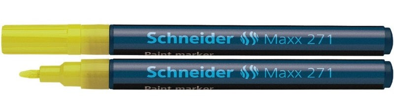 Marker cu Vopsea Maxx 271 Vârf Rotund 1-2 mm Schneider Galben