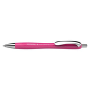 Pix cu Mecanism Slider Rave XB Rubber Grip Accesorii Metalice Scriere Albastră Schneider Power Pink