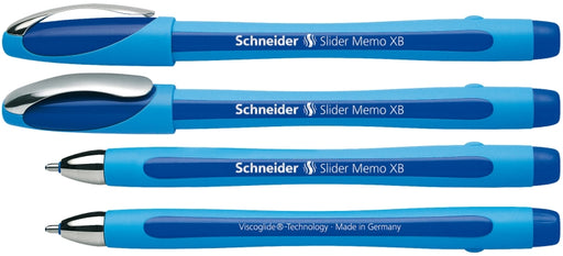 Pix Slider Memo XB Rubber Grip Accesorii Metalice 1,4 mm Schneider Albastru