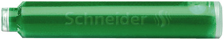 Patroane Cerneală Standard 6 buc/set Schneider Verde