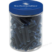 Patroane Cerneală 100 buc/borcan cu Capac Plastic Schneider Albastru Royal
