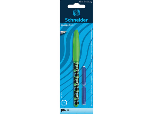 Stilou Voyage cu 2 Rezerve Cerneală Blister Schneider