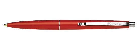 Pix cu Mecanism Office Clemă Metalică 0,7 mm Scriere Albastră Schneider Roșu