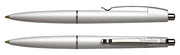 Pix cu Mecanism Office Clemă Metalică 0,7 mm Scriere Albastră Schneider Alb