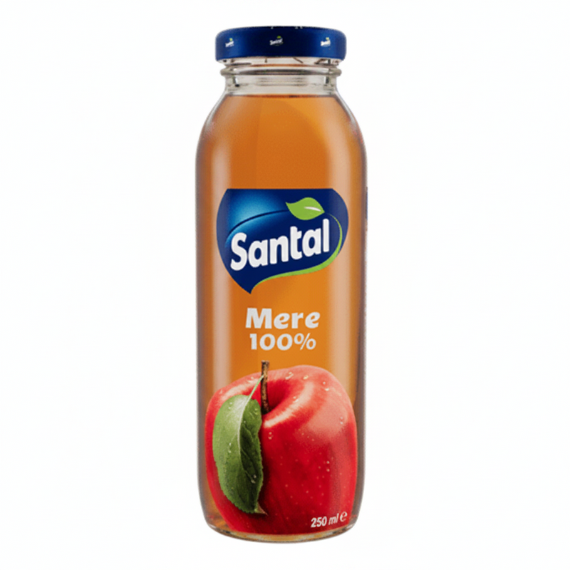 Cutii suc de mere Santal 100% 12 x 0,250 L
