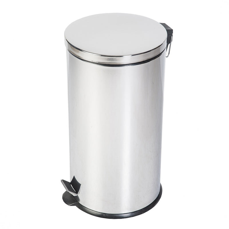 Coș gunoi inox 40L cu pedală și găleată interioară