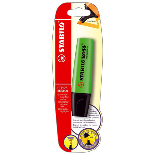 Textmarker Boss Original 2-5 mm Verde Blister - Stabilo