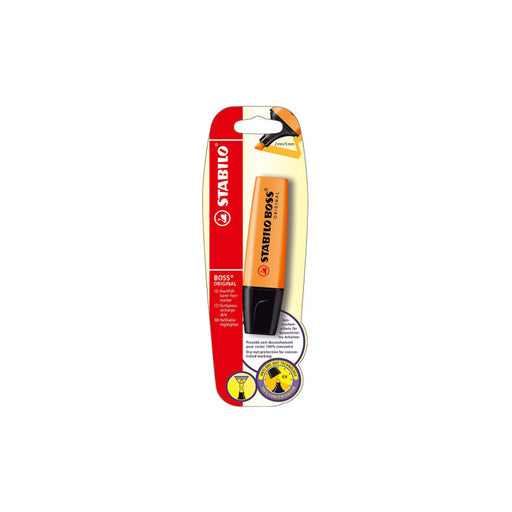 Textmarker Boss Original 2-5 mm Portocaliu Blister - Stabilo - imagine produs