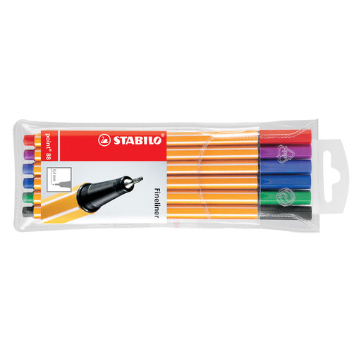 Liner Point 88 0,4 mm 6 Culori/Set - Stabilo