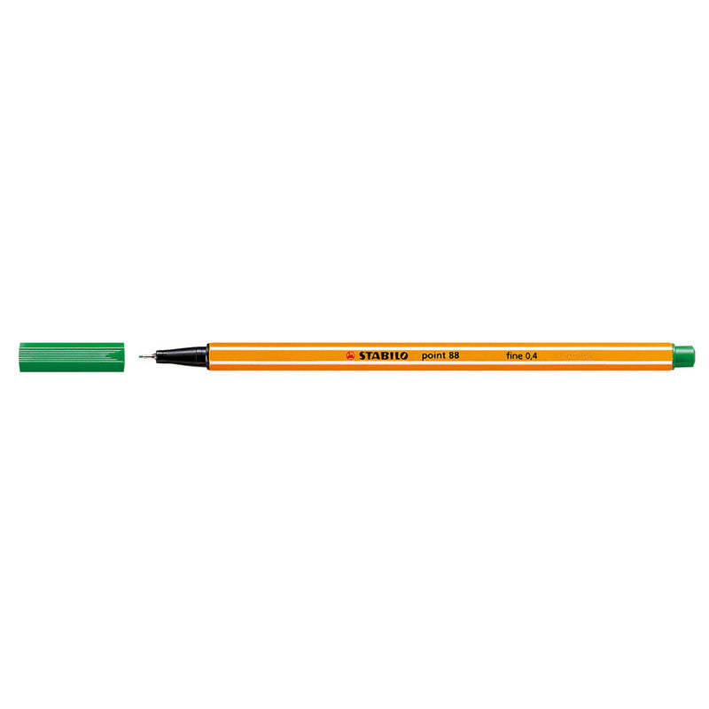 Liner Point 88 0,4 mm Verde - Stabilo
