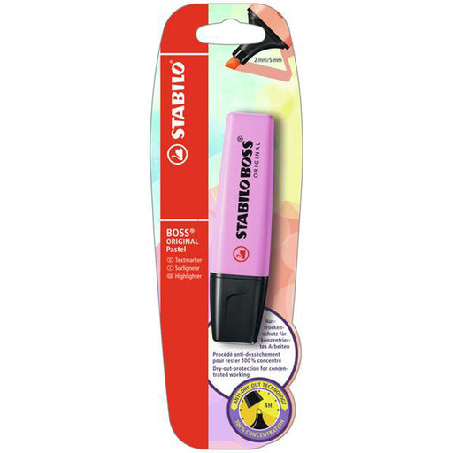 Textmarker Boss Original Pastel Fucsia Blister - Stabilo