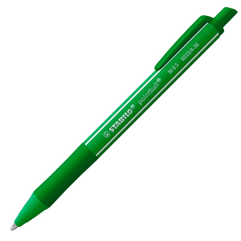 Pix cu Mecanism Pointball Colorful 0,5 mm Verde - Stabilo - imagine produs