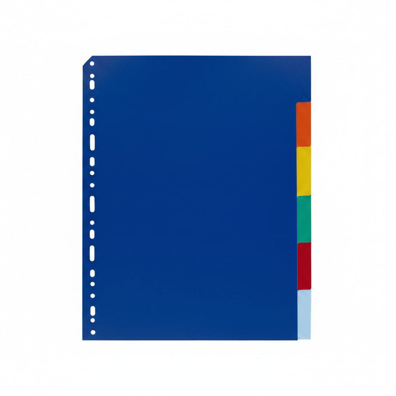 Separatoare Plastic Color, A4, 120 Microni, 6 Culori/set, Optima