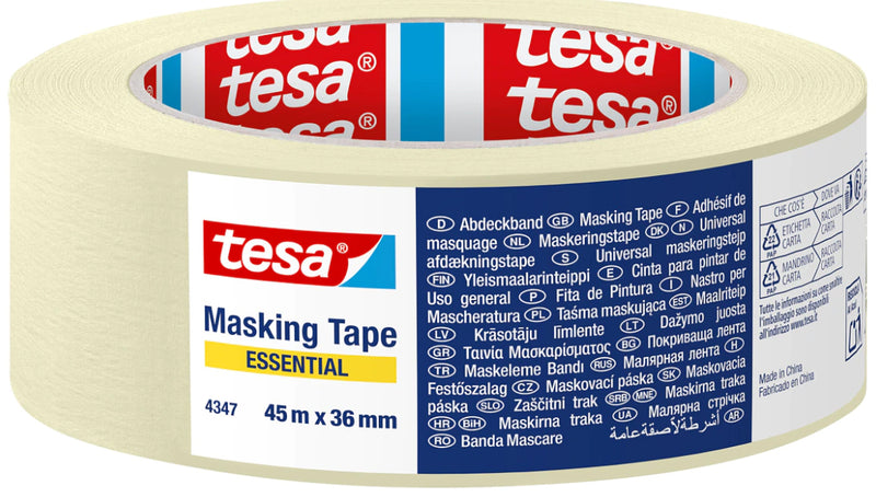 Banda adeziva mascare hartie, 36mm x 45m, Tesa - imagine produs